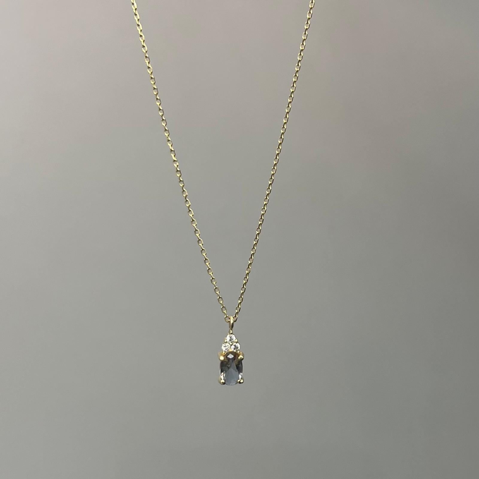 Minimal Zultanit Taşlı Kolye